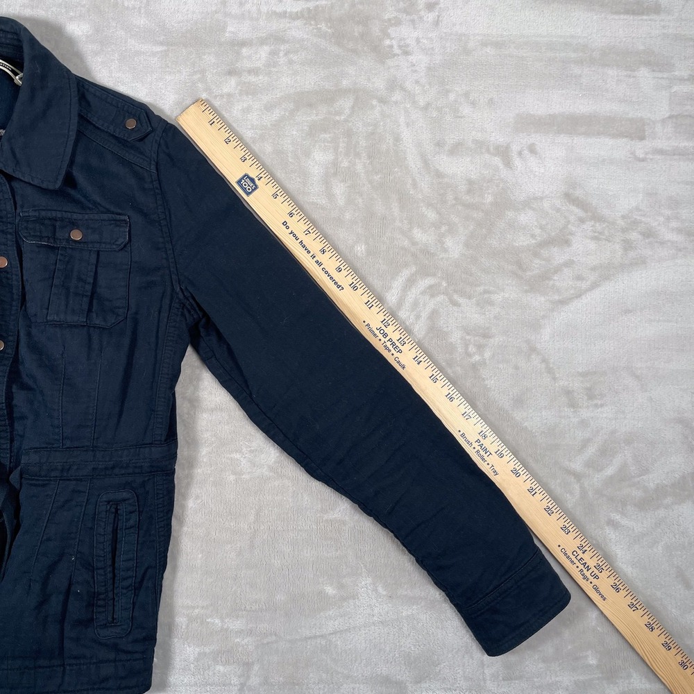 Daughters Of The Liberation Women's Jacket Snap Button Military Utility 8 Blue - Picture 6 of 8